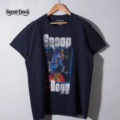 スヌープドッグ Snoop Dogg Tシャツ L ネイビー ラップT バンT ヒップホップ HIP HOP 洋楽 90s デザイン ストリート 古着 T254のサムネイル