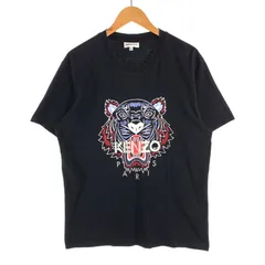 【中古品】 KENZO FA55TS0504YA BLACK CLASSIC TIGER HEAD GRAPHIC TEE ケンゾー ブラッククラシックタイガーヘッド 半袖Tシャツ カットソー ブランド 古着 【140-260614-gm-29-fuz】