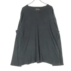 美品 Calvin klein カルバンクライン 長袖 浅Vネック トレーナー L グレー メンズ 古着のサムネイル