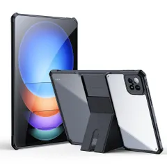 Xiaomi Pad 6S Pro 12.4 ケース クリア 透明 スタンド付き 耐衝撃 Android タブレット シャオミ Pad6S Pro 対応 カバー 背面 はめ込みのサムネイル