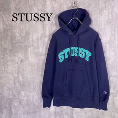 STUSSY◇USA製 アーチロゴ カレッジロゴ パーカー D444 - メルカリ