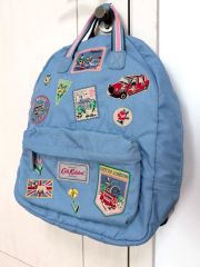 レア・美品】 キャスキッドソン キャンバス ワッペン ボストンバッグ