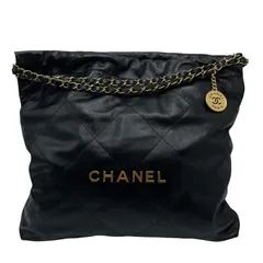シャネル CHANEL CHANEL22 スモールハンドバッグ AS3260 ブラック×ゴールド金具 シャイニーカーフ レディース ハンドバッグのサムネイル