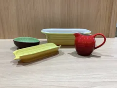RR265448854 LE CREUSET アボカド・コーンディッシュ、ミルクピッチャー等4点セットのサムネイル