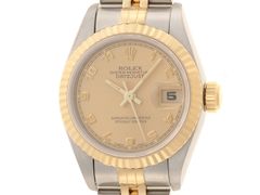 週末限定セール希少　新品　ロレックス　デイトジャスト　掛け時計　ゴールド ROLEX ロレックス デイトジャスト26 69173 腕時計 K18イエローゴールド