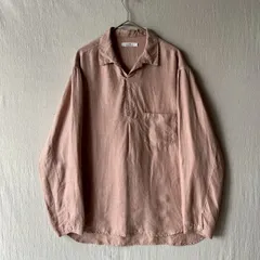 nest Robe CONFECT リネン プルオーバー シャツ / 4 ピンク ベージュ オープンカラー 製品染め T5-10034-9660のサムネイル