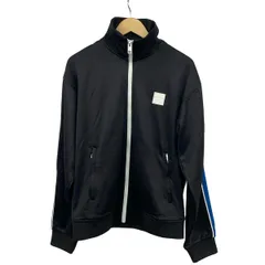 DIESEL(ディーゼル) ジャージ サイズL メンズ美品  - 黒×ブルー×白 長袖/ジップアップのサムネイル