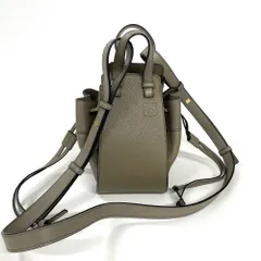 ロエベ LOEWE ハンモック ドローストリング ミニ ハンドバッグ 2WAY レザー トープ ベージュ【中古】のサムネイル