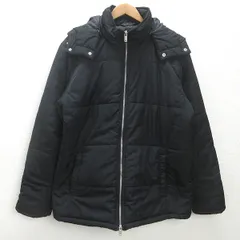 d■ジャックローズ/JACK ROSE 中綿入りジャケット/フード付き【XL】黒/MENS/88■のサムネイル