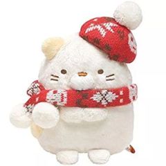 [중고] 봉제인형 고양이 니트 봉제인형 [스미코구라시]
