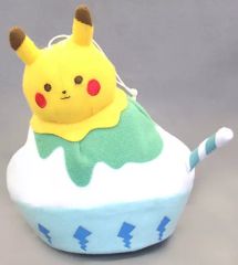[중고] 봉제인형 피카츄형 아이스의 빙수 얼음 Pokemon Tea Party 봉제인형~여름의 스위트~ [포켓몬스터]