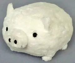 【中古】ぬいぐるみ モノクロブー(白) くったりぬいぐるみ(小) 「モノクロブー」 のサムネイル