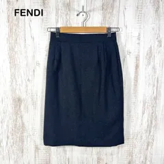 80s FENDI ヴィンテージ フェンディ ウール タイトスカート グレーのサムネイル