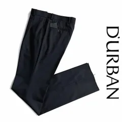 新品 ダーバン D'URBAN メンズパンツ W79 定価28,600円 ネイビー スラックス 春夏パンツ ツイル ワンタック 裾未処理 ウール 日本製 ビジネスのサムネイル