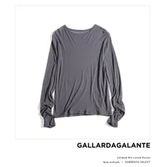 442y*ガリャルダガランテ La nature linge シアー ロンT シアーカットソー チャコールグレー 完売品のサムネイル