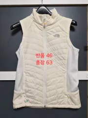 THE NORTH FACE ザノースフェイス レディース ダウン ベスト アイボリーのサムネイル