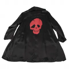 コムデギャルソン オムプリュスCOMME des GARCONS HOMME PLUS バックスカルプリントキュプララウンドカラーコート 黒赤Sのサムネイル