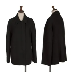 ソニアリキエルSONIA RYKIEL アンゴラ混ウールダブルフェイスニットジャケット 黒38のサムネイル