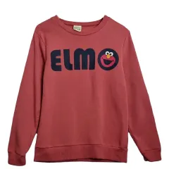 SESAME STREET エルモ コーラル レッド スウェット Lのサムネイル