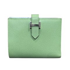 エルメス ベアン コンパクト エプソン ヴェールヴェローヌ 折り財布 C