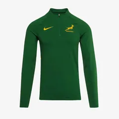 【送料無料・匿名配送】Nike ナイキ 南アフリカ代表 スプリングボクス 26/27 公式 トレーニング 1/4ジップ トップ 緑 ラグビー 長袖 新品 正規品