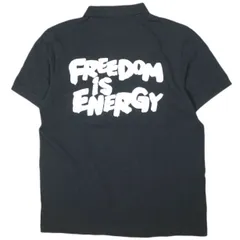 COMME des GARCONS SHIRT x FRED PERRY コムデギャルソンシャツ フレッドペリー 24AW 別注 POLO SHIRT FREEDOM is ENERGY グラフィック鹿の子ポロシャツ FN-T501 L NAVY 半袖のサムネイル