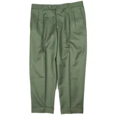 IGARASHI TROUSERS イガラシトラウザーズ 五十嵐トラウザーズ 日本製 WOOL 2PLEATS TAPERED TROUSERS ウール2プリーツテーパードトラウザーズ ビスポーク品 Dark Olive パンツ スラックス ボトムスのサムネイル