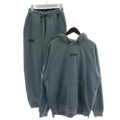アンダーアーマー UNDER ARMOUR セットアップ トレーナー パーカー  XL ジョガーパンツ SM 水色 ライトブルー 裏起毛 長袖 フード /GGのサムネイル