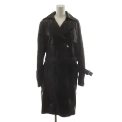 ヴァレンティノ ヴァレンチノ  VALENTINO ROMA チェスターコート ダブル レザー アウター 40/4 黒 ブラック /AN74のサムネイル