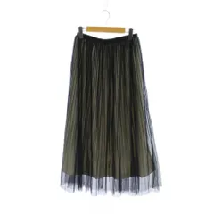ランバンオンブルー LANVIN en Bleu プリーツスカート 38 紺 ロング丈 3236503 /JPのサムネイル