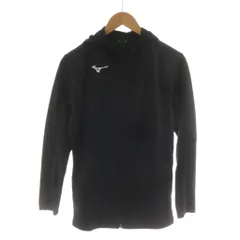 ミズノ MIZUNO ジップアップパーカー M 黒 ブラック フード 長袖 /RRのサムネイル