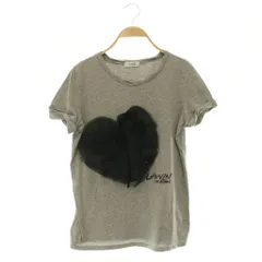 ランバンオンブルー LANVIN en Bleu ハート チュール Tシャツ 半袖 カットソー グレー /MY ■OSのサムネイル