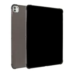 Ryo楽々生活館 タブレットケース 対応 iPad Pro 12.9 第6世代 2022 第5世代 2021 第4世代 2020 12.9 インチ 用 ケース 透明 気嚢加工 衝撃吸収 TPU製 ソフト 耐衝撃 アイパッド プロ 12.9 保護 カバー ブラッのサムネイル