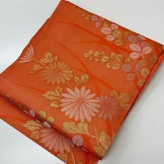 夏帯 紗 袋帯 正絹 上品な花柄 品ある色味 着物 a-8782 - メルカリ