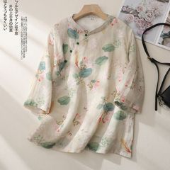 ゆったりオーバーサイズ✿金魚柄トップス✿お出かけコーデに - メルカリ