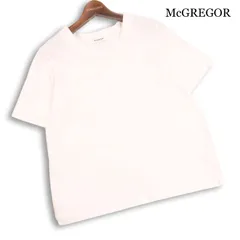 McGREGOR マクレガー 春夏★ 半袖 レース 刺繍 Tシャツ カットソー Sz.L レディース 白のサムネイル
