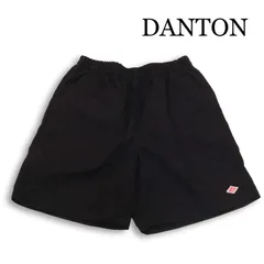 【美品】DANTON ダントン 春夏★ ロゴ刺繍 イージー ショート パンツ Sz.36 レディース 黒のサムネイル
