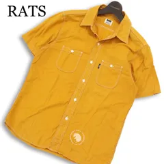 RATS ラッツ 春夏★ 半袖 プリント ワーク シャツ 日本製 Sz.M メンズのサムネイル