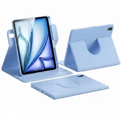 iPad A16 第11世代/第10世代用 ケース 透明 縦置き iPad a16 11世代/10世代 10.9インチ ケース マグネットス吸着式【キーボード収納可能】分離式 透明 ペン収納, ブルー