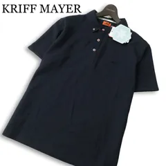 新品★ KRIFF MAYER クリフメイヤー 冷感★ 半袖 リンクス カノコ ポロシャツ 大きいサイズ Sz.XL メンズ 紺 アウトドアのサムネイル