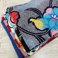 ゆりのはな 浴衣 女物 10点 まとめ売り 未使用品～少々汚れ有り 綿