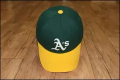 (キッズ帽子) 301-15G MLB/オークランド・アスレチックス グリーンイェロー 野球帽のサムネイル