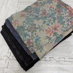 大島紬 着物 正絹 5着 着物まとめ売り リメイク材料 s-803のサムネイル
