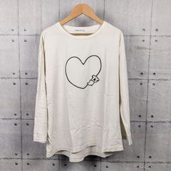 rough ラフ　ハート＆コアラ　ロングTシャツ　ホワイト　Fサイズ