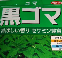 ゴマのタネ 黒ゴマ 100粒以上のサムネイル