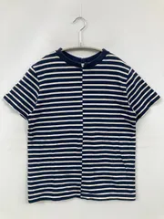 Andersson Bell Tシャツ/カットソー S ネイビー クルーネック(丸首) 半袖 ボーダー柄 バックプリント ブランドロゴ ミドル丈 メンズ レディースのサムネイル