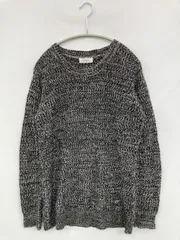 NAVY ネイビー ニット/セーター M ブラック ニット 無地 ミドル丈 長袖 クルーネック(丸首) レディースのサムネイル