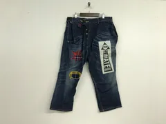 本物ヴィヴィアンウエストウッドマンVivienneWestwoodMANコットンワッペン刺繍デニムパンツメンズサーフアメカジミリタリーストリートスケーターワークビジネススーツモードゴルフドレスバイカー紺ネイビー48日本製Lのサムネイル