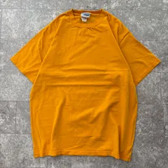 90s 【USA製】 DISCUS 無地 ヴィンテージTシャツ XL シングルステッチ ディスカス マスタード イエロー ゴールド ソリッド 90年代 アメカジ プレーン 古着 半袖 メンズのサムネイル