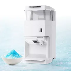 【中古】 電動式かき氷機 製氷機 大容量 氷粉砕機 電動 業務用 家庭用 氷粗さ調節 ステンレス/アルミ かき氷メーカー 6Lのサムネイル